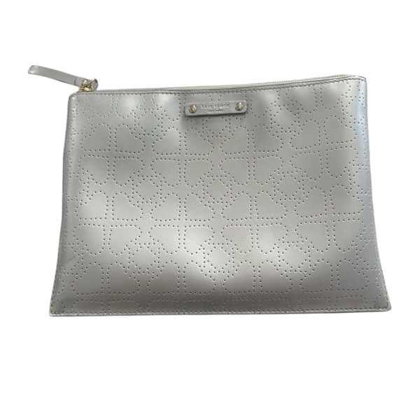 kate spade Handbags - Kate Spade Silver Clutch Bag
